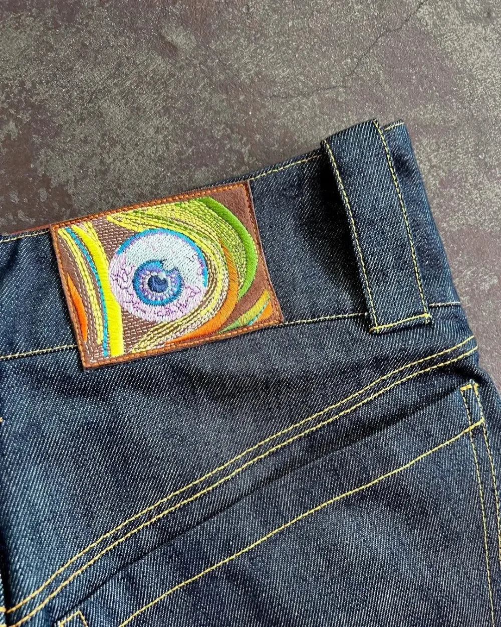 Si-Fi Embroidered Y2K Jeans
