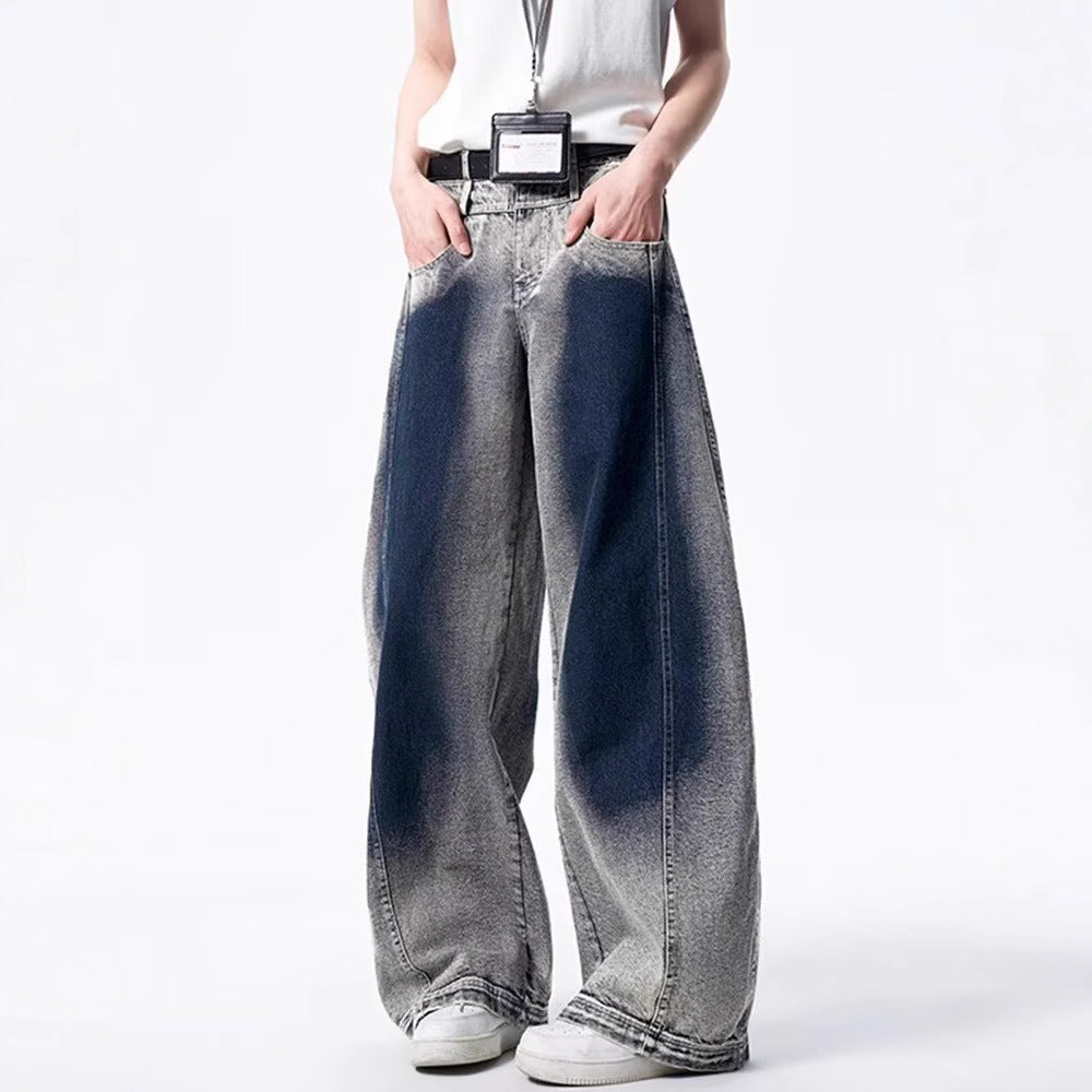 Baggy Washed Grey Jeans