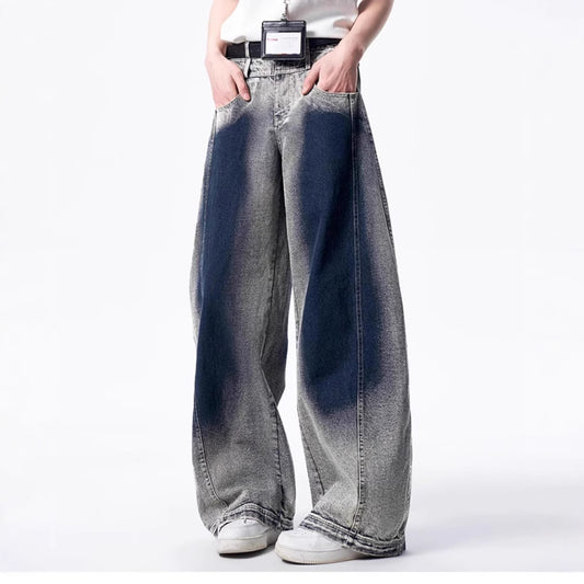 Baggy Washed Grey Jeans