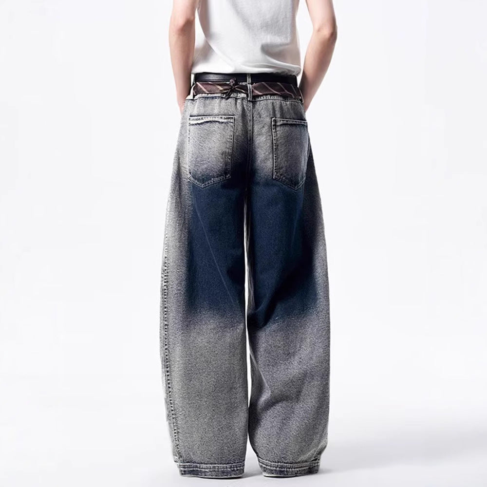 Baggy Washed Grey Jeans