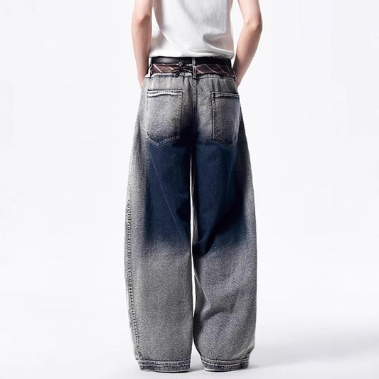Baggy Washed Grey Jeans