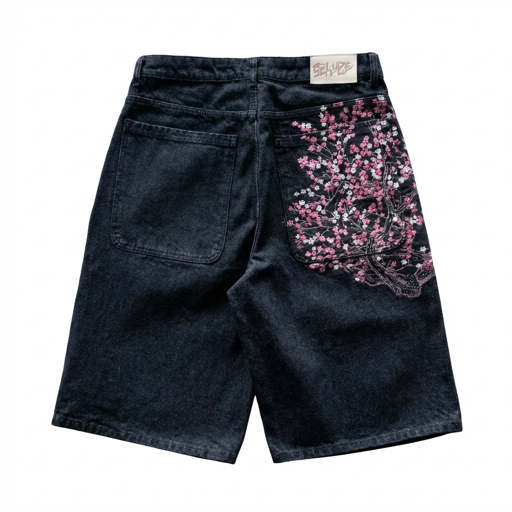 Cherry Blossom Jorts