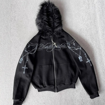 Fur Gothic Zip Up