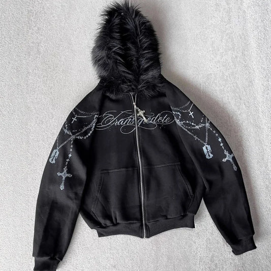 Fur Gothic Zip Up