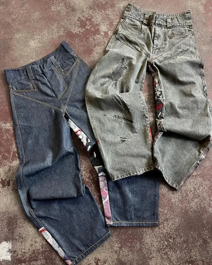 Si-Fi Embroidered Y2K Jeans