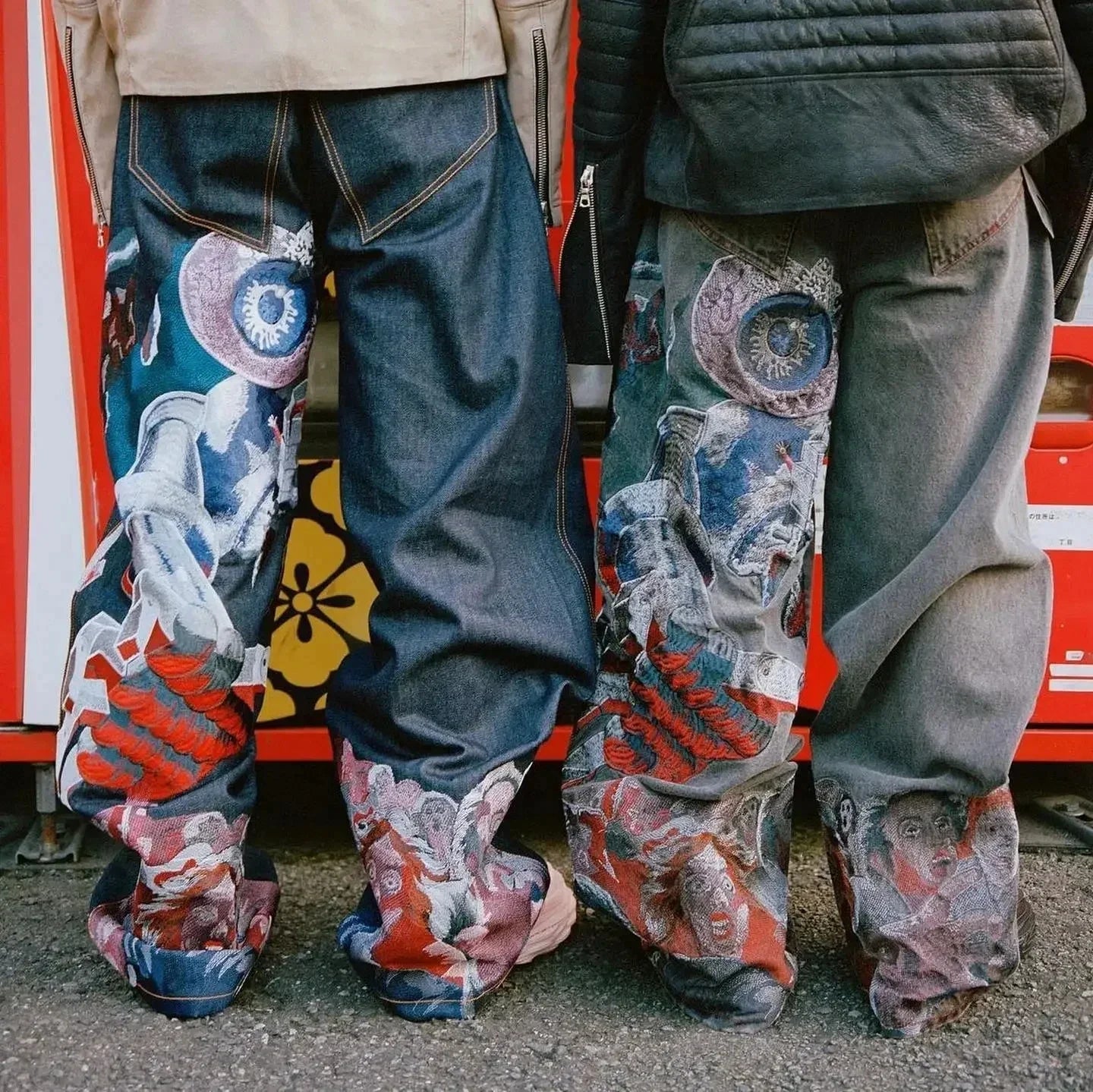 Si-Fi Embroidered Y2K Jeans
