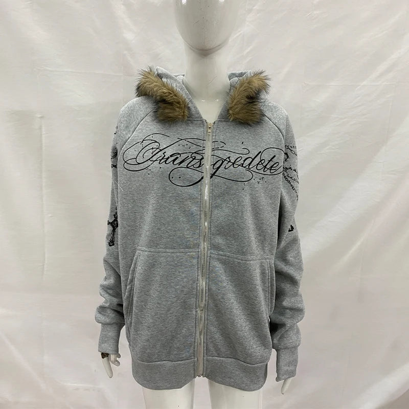 Fur Gothic Zip Up
