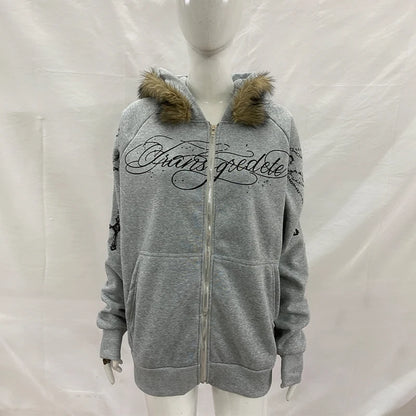 Fur Gothic Zip Up