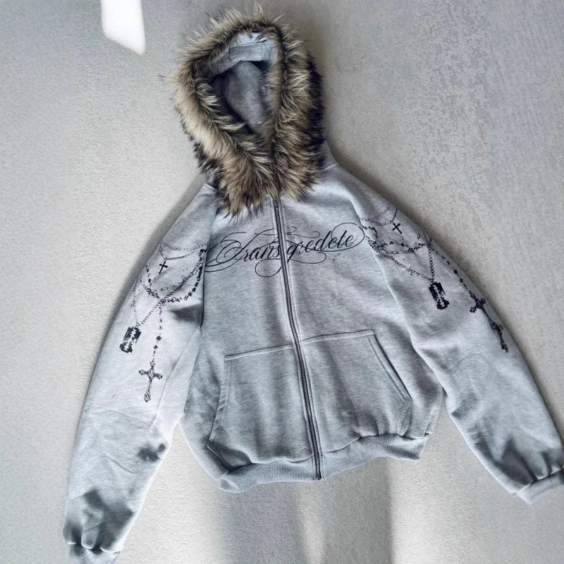 Fur Gothic Zip Up
