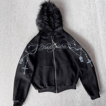 Fur Gothic Zip Up