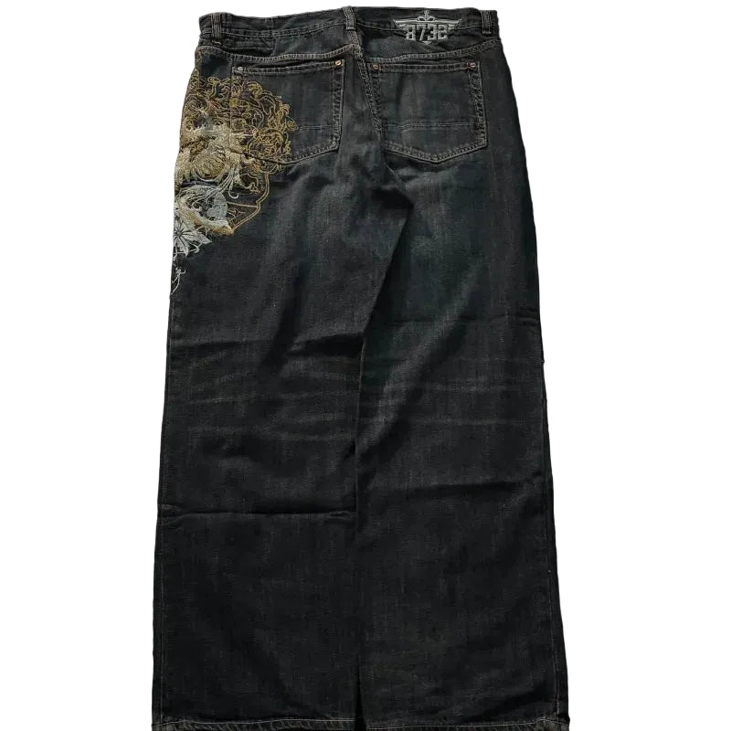 Y2K Cyber-Sigilism Baggy Jeans