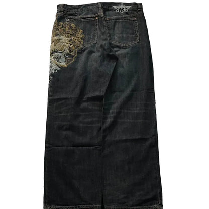 Y2K Cyber-Sigilism Baggy Jeans