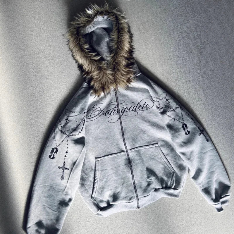 Fur Gothic Zip Up