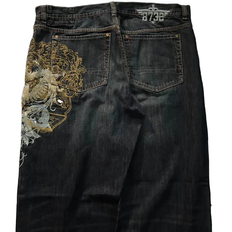 Y2K Cyber-Sigilism Baggy Jeans