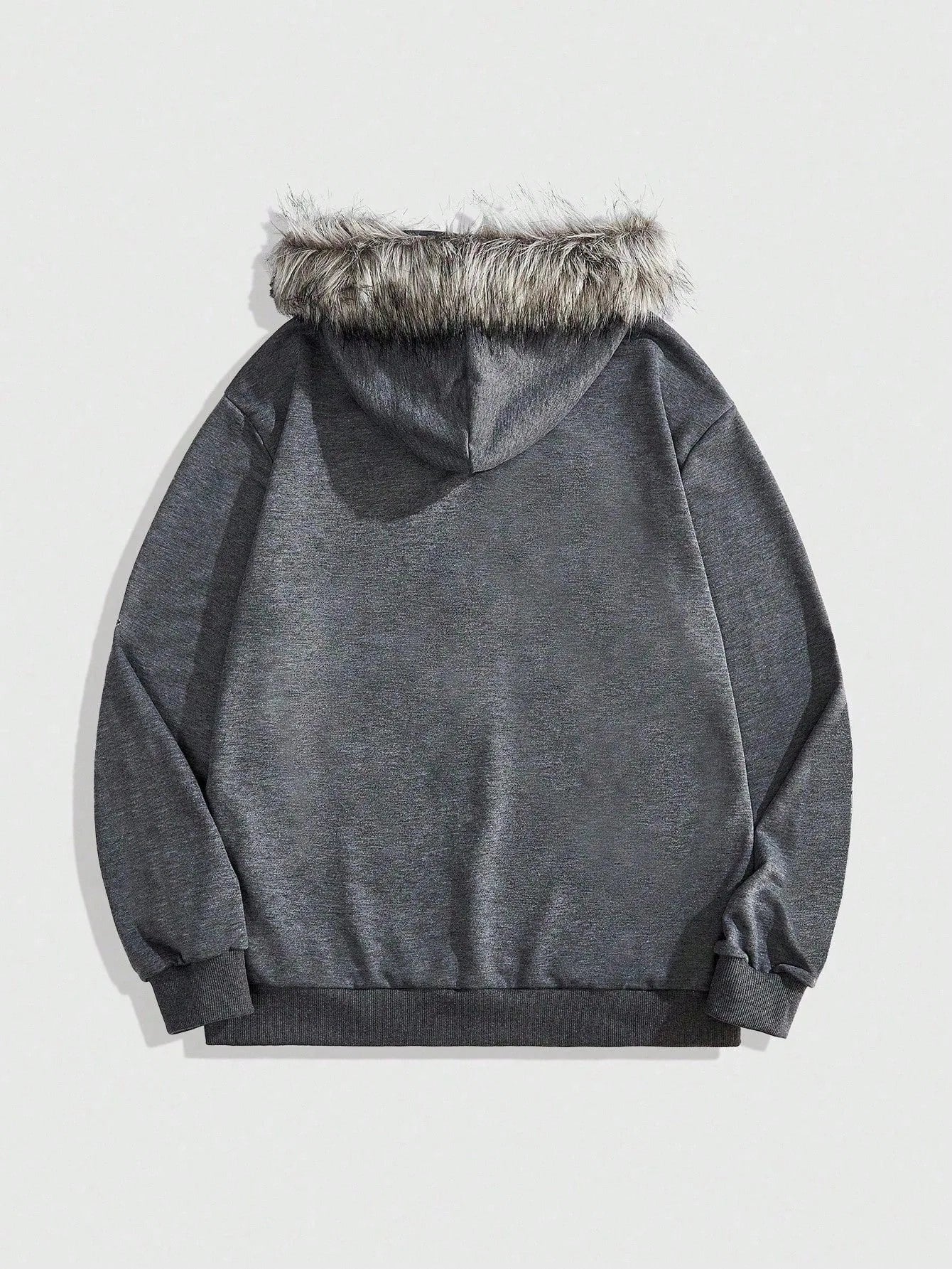 Y2K Cross Fur afflicted Zip Up