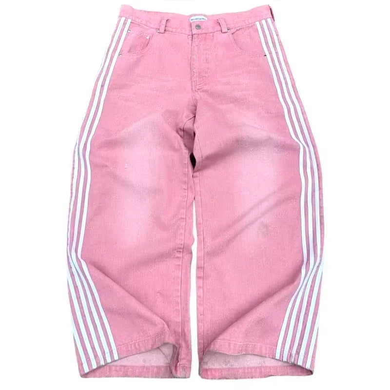 Three Striped Baggy Jeans
