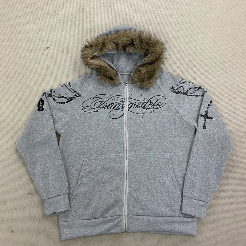 Fur Gothic Zip Up