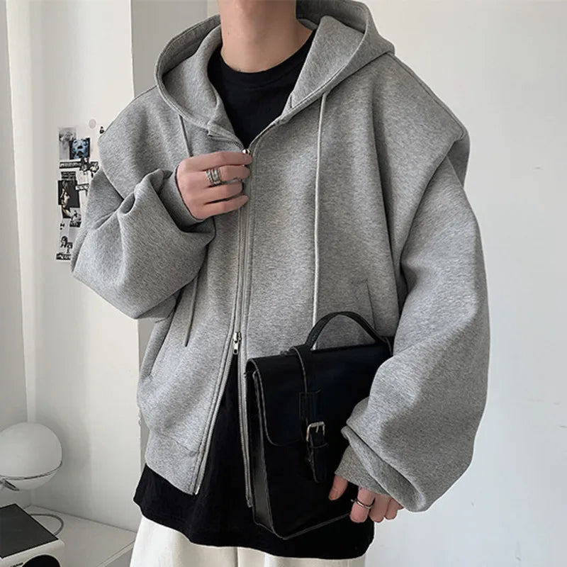 Double Zipper Essential Zip Up