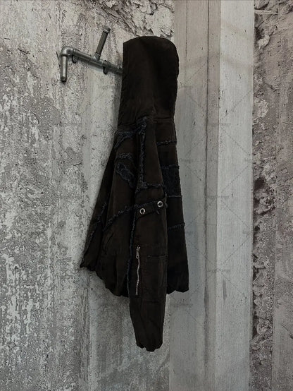Grunge Y2K "Mud Patch" Zip Up