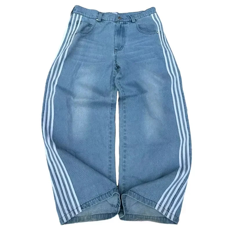 Three Striped Baggy Jeans