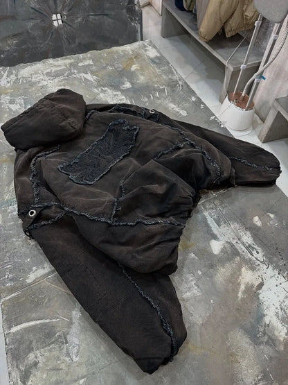 Grunge Y2K "Mud Patch" Zip Up