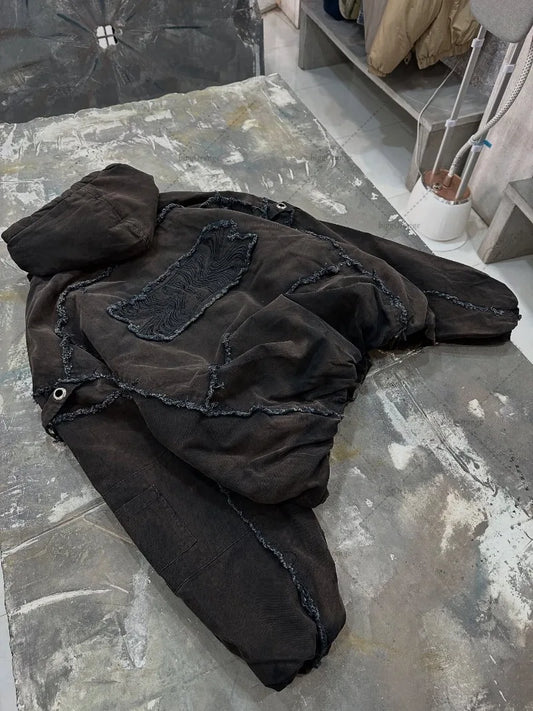 Grunge Y2K "Mud Patch" Zip Up