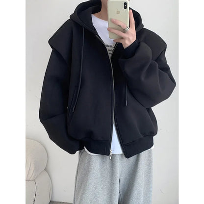 Double Zipper Essential Zip Up