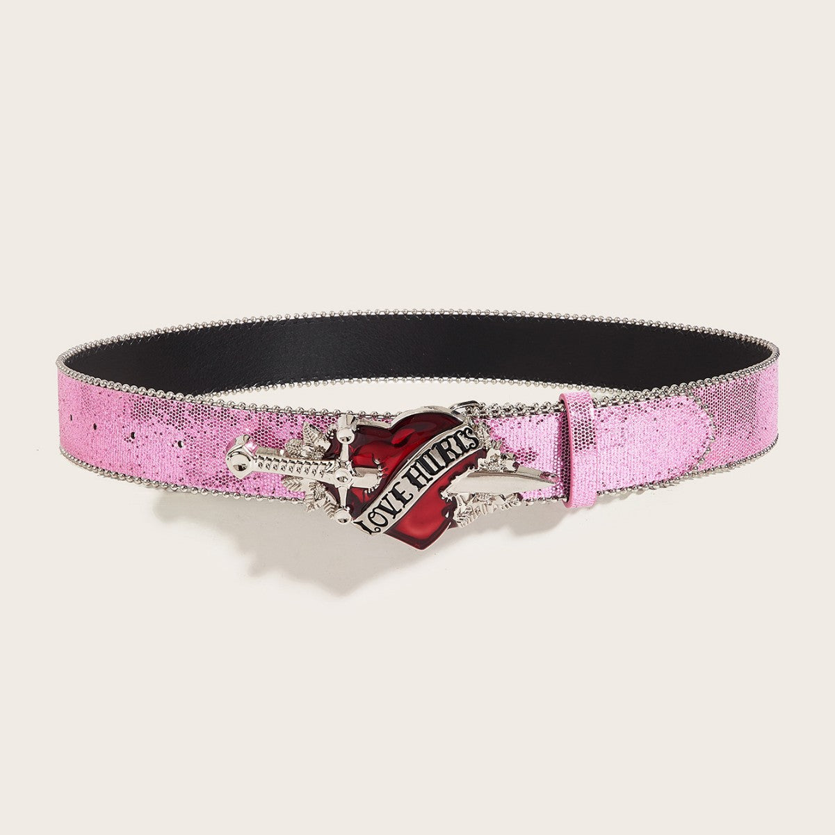 Y2K Heart Belt