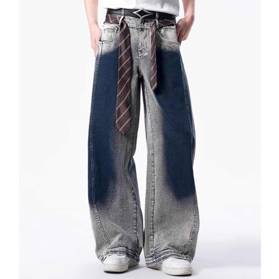 Baggy Washed Grey Jeans